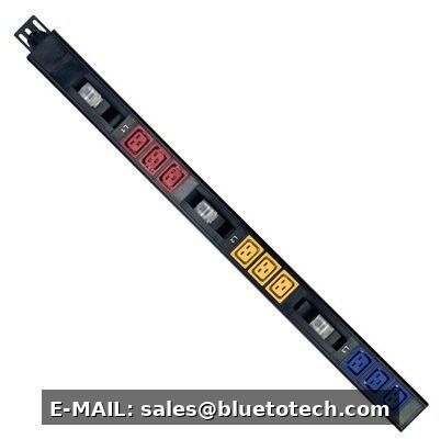 Aluminium Alloy 32A 415V Three Phase 9 Port C19 Mining PDU Heavy Duty Rack Power Distribution Unit