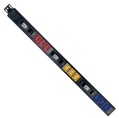 Aluminiumlegierung 3 Phase 415V 32A 9 Port C19 Bergbau-PDU für Schwerlastanwendungen