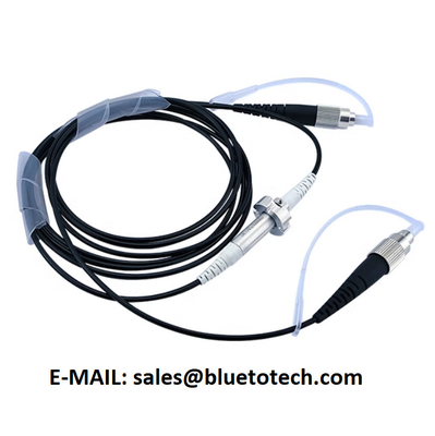 Glasfaser-Rotationsverbindungen Glasfaser Split Ring Rotary 1Fiber FC Stecker Einzelmodell Langlebigkeit Schwarzes Kabel