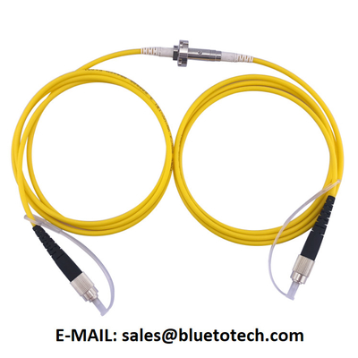 Glasfaser-Rotationsgewinde 1Faser FC-Anschluss Einzelmodell Gelb Farbe Glasfaser Splip Ring Rotation