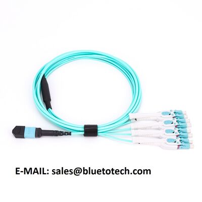 MPO zu LC Uniboot 8core OM3 Fiber Optic Patch Cord MTP zu LC Uniboot 8fiber OM3 Fiber Optic Trunk Kabel
