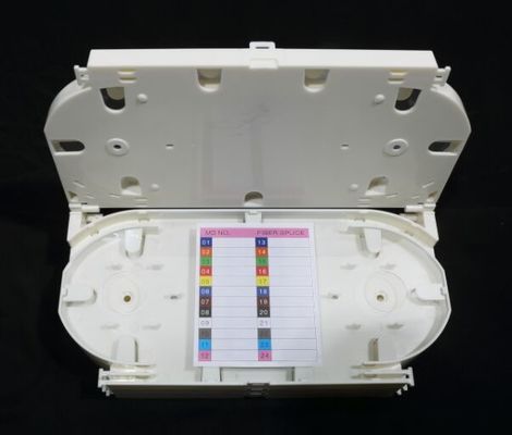 Weißer Faser-Spleiß-Ärmel des Faser-Optikbehälter-24 des Kern-24 schützen sich mit ABS Material