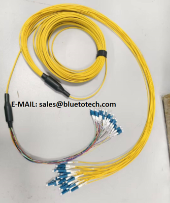 24-adriges Singlemode-LSZH-Glasfaser-Patchkabel LC 0,9 ​​mm auf LC 2,0 mm optisches Patchkabel